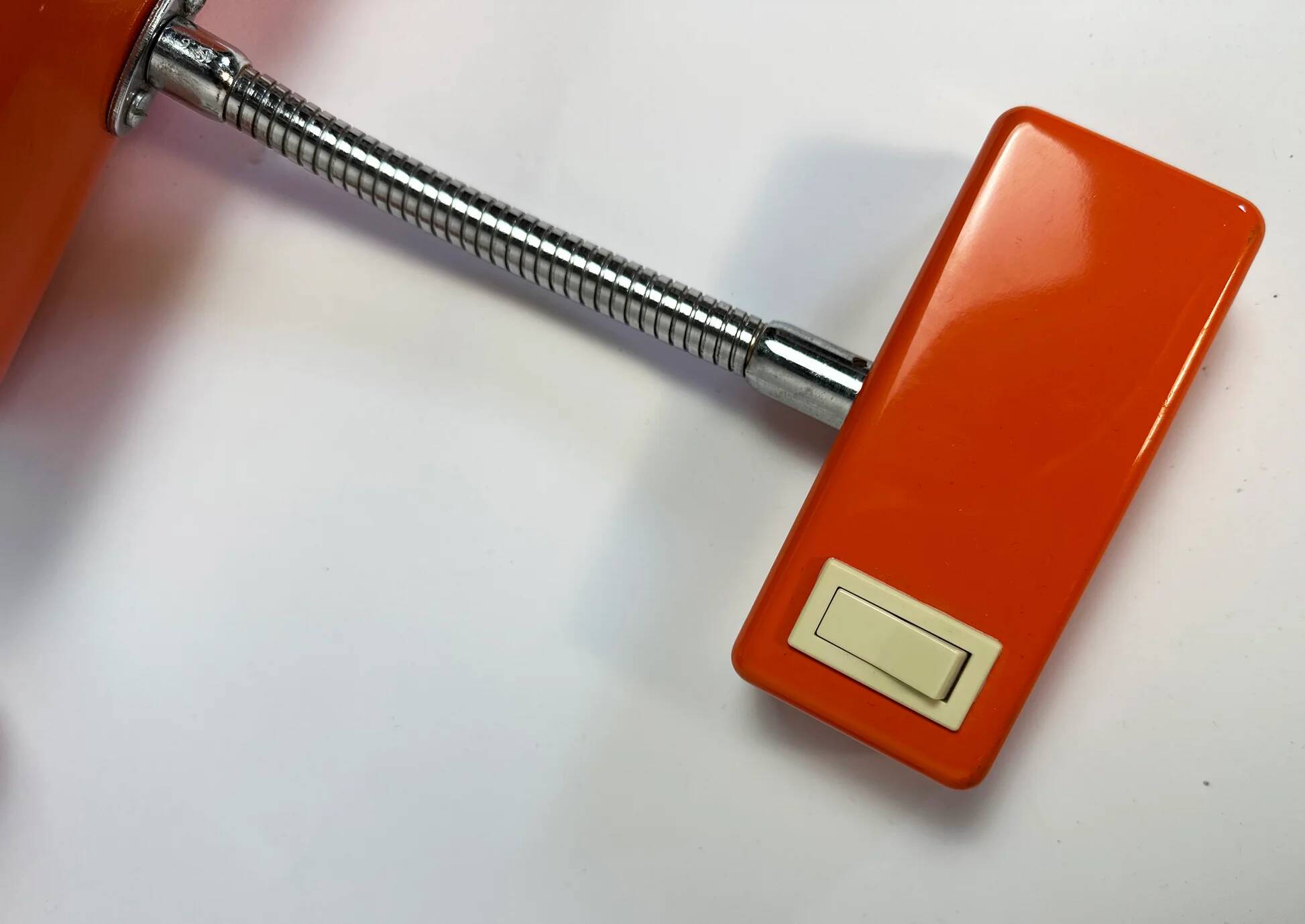 Pair of orange wall sconces from the 1970s by Ateljé Lyktan.