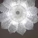 Ischia, Murano Clear trasparent Vintage Glass Ceiling Light, 1970s
