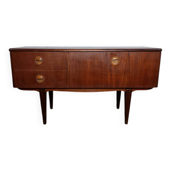 Meuble bas, petite enfilade en acajou, années 60