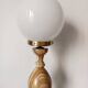 Large onyx and opaline egg lamp 60 cm