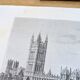 Londres, le parlement, illustration imprimée en 1879.