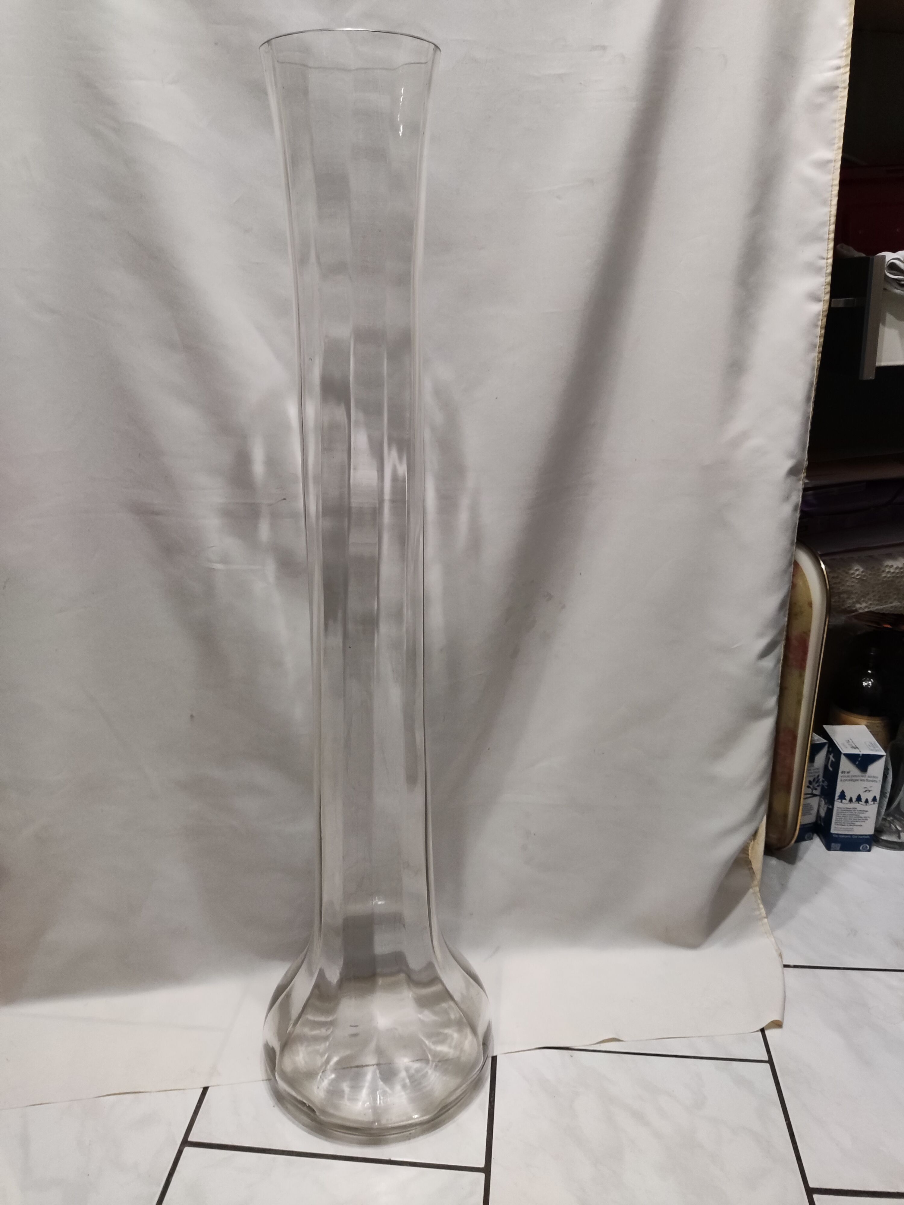 Vase en cristal soufflé XIX siecle