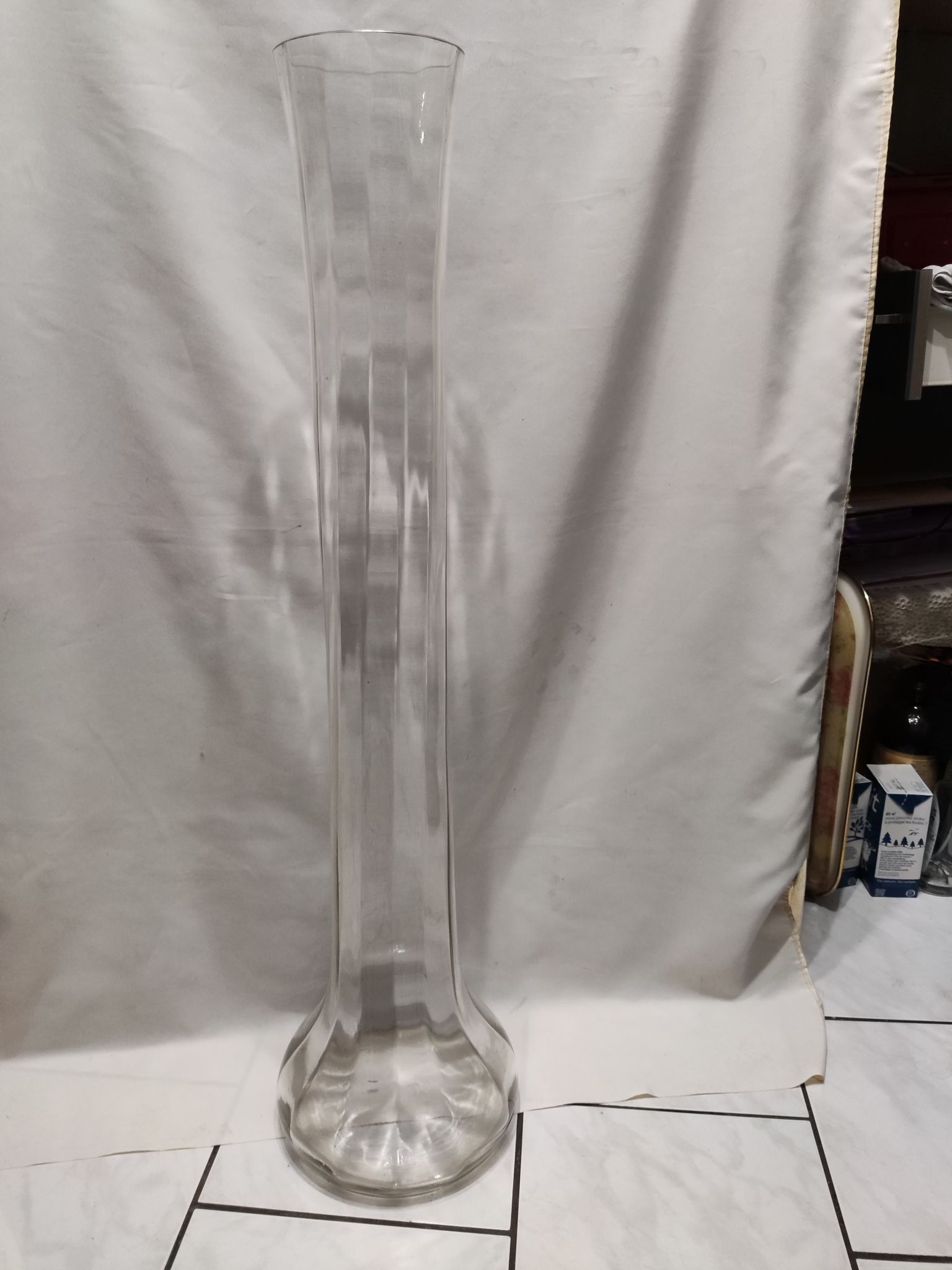 Vase en cristal soufflé XIX siecle