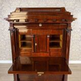Antique Biedermeier Secretary with Mahogany, 1840