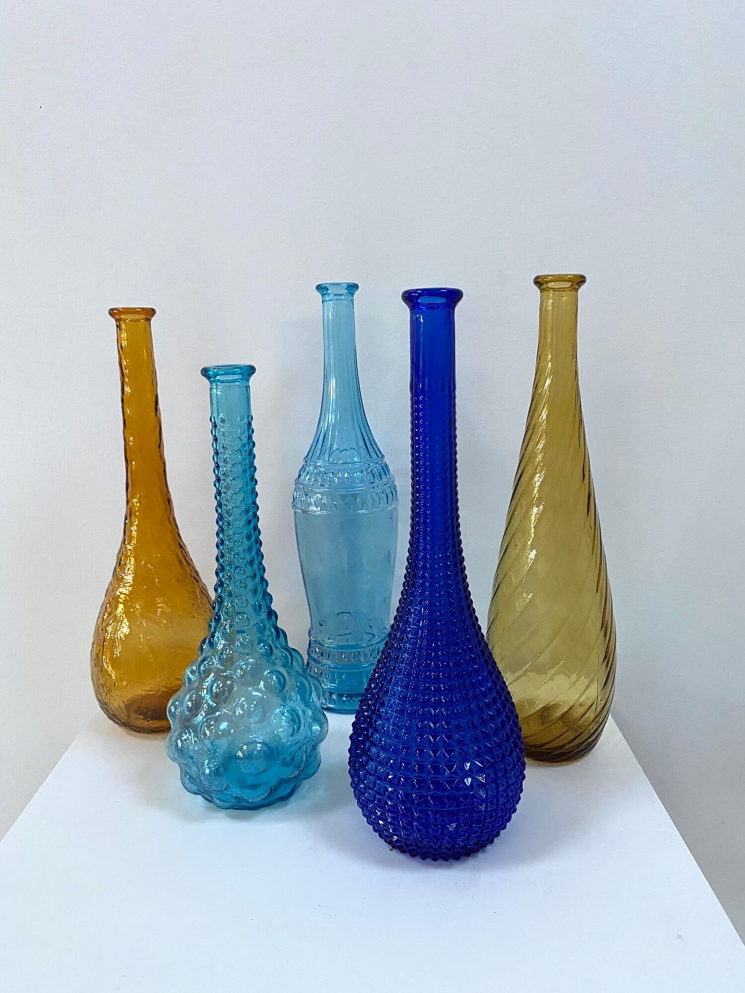 Suite de 5 carafes Empoli Italie des années 50/60