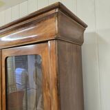 Antique walnut display case - Louis Philippe period