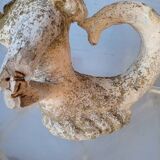 Gargoyle in cement mermaid bugle cathedral ep 1950