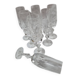 7 Villeroy & Boch crystal Champagne flutes