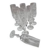 7 flutes à Champagne cristal  Villeroy & Boch