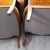 Pair of Voltaire rack and pinion armchairs