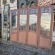 4 Art Nouveau partition doors + transom