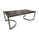 Plexiglas and iron coffee table