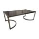 Plexiglas and iron coffee table