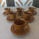 Gien Primefleur coffee service cups and saucers