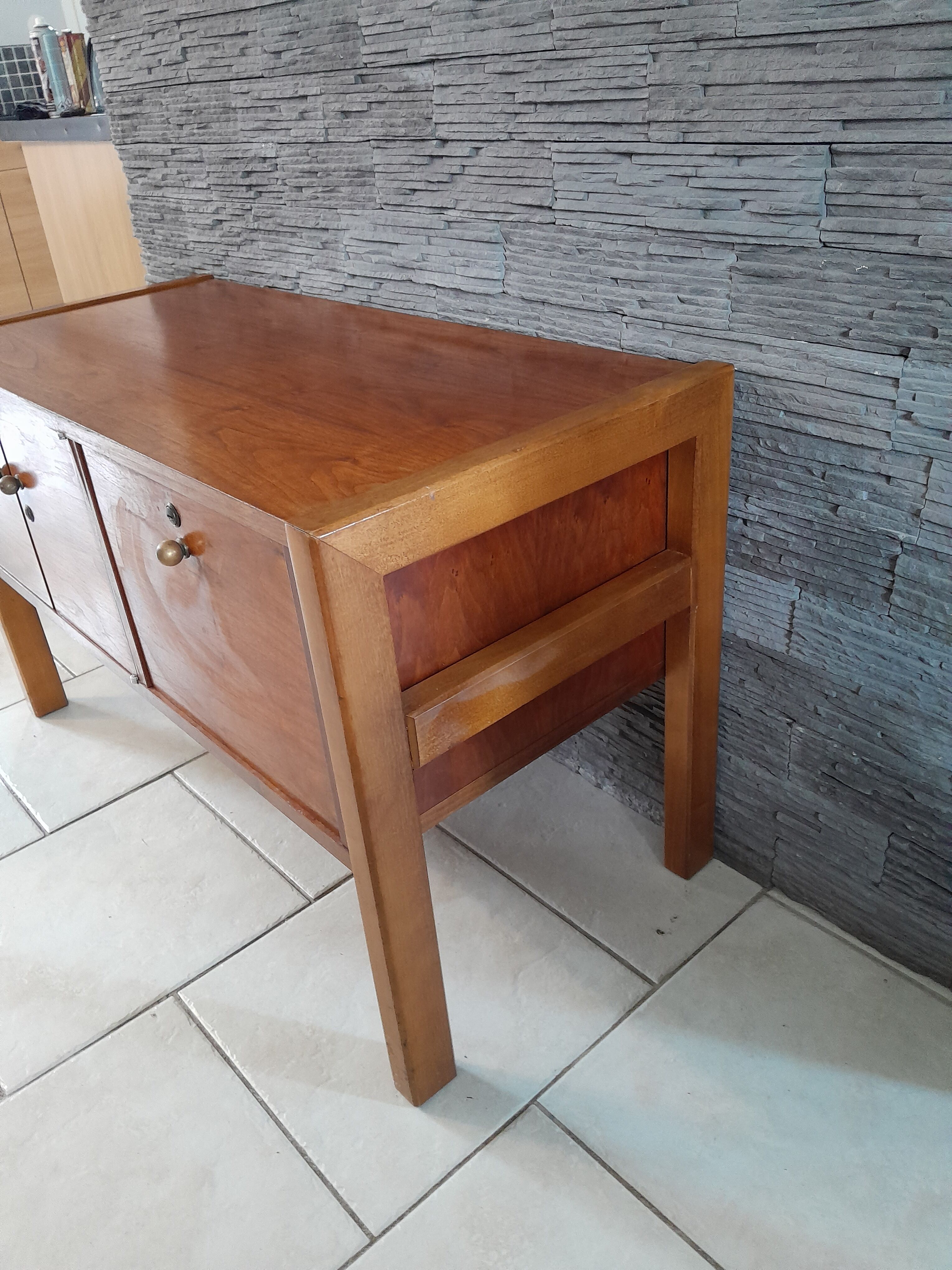 Scandinavian teak sideboard file storage unit