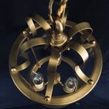 Lantern 3 bronze and brass lights