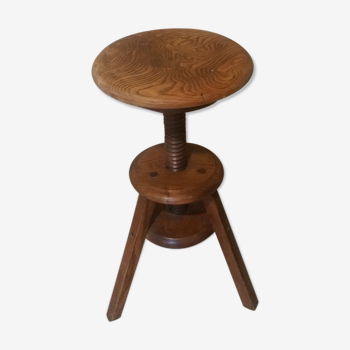 Former workshop stool solid wood