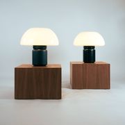 Elio Martinelli 625 mushroom table lamp by Martinelli Luce, Italy, 1960s, 2 available