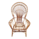 Emmanuelle style rattan wicker armchair