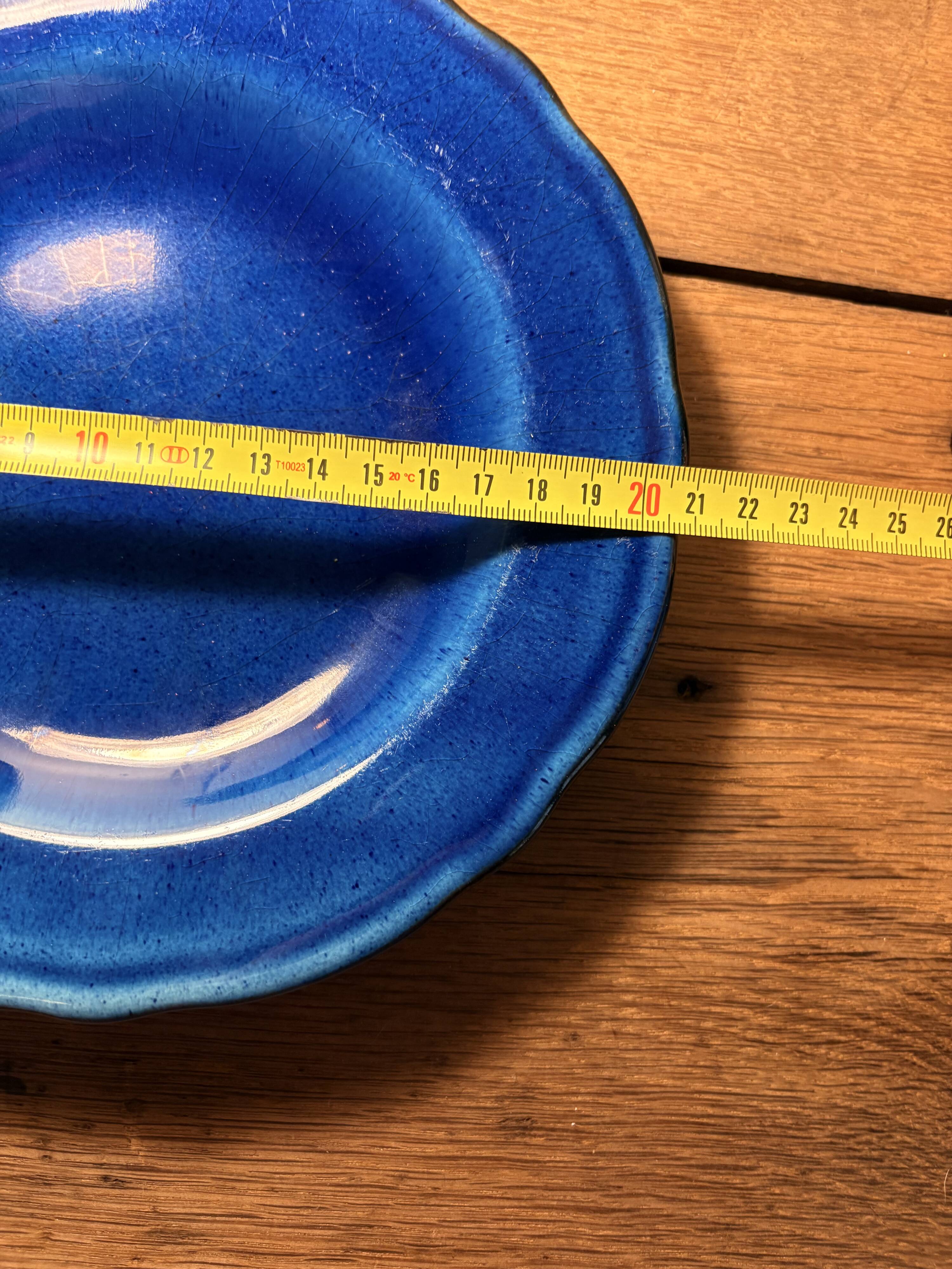 Blue ceramic plate – Milon Pottery (Dieulefit)