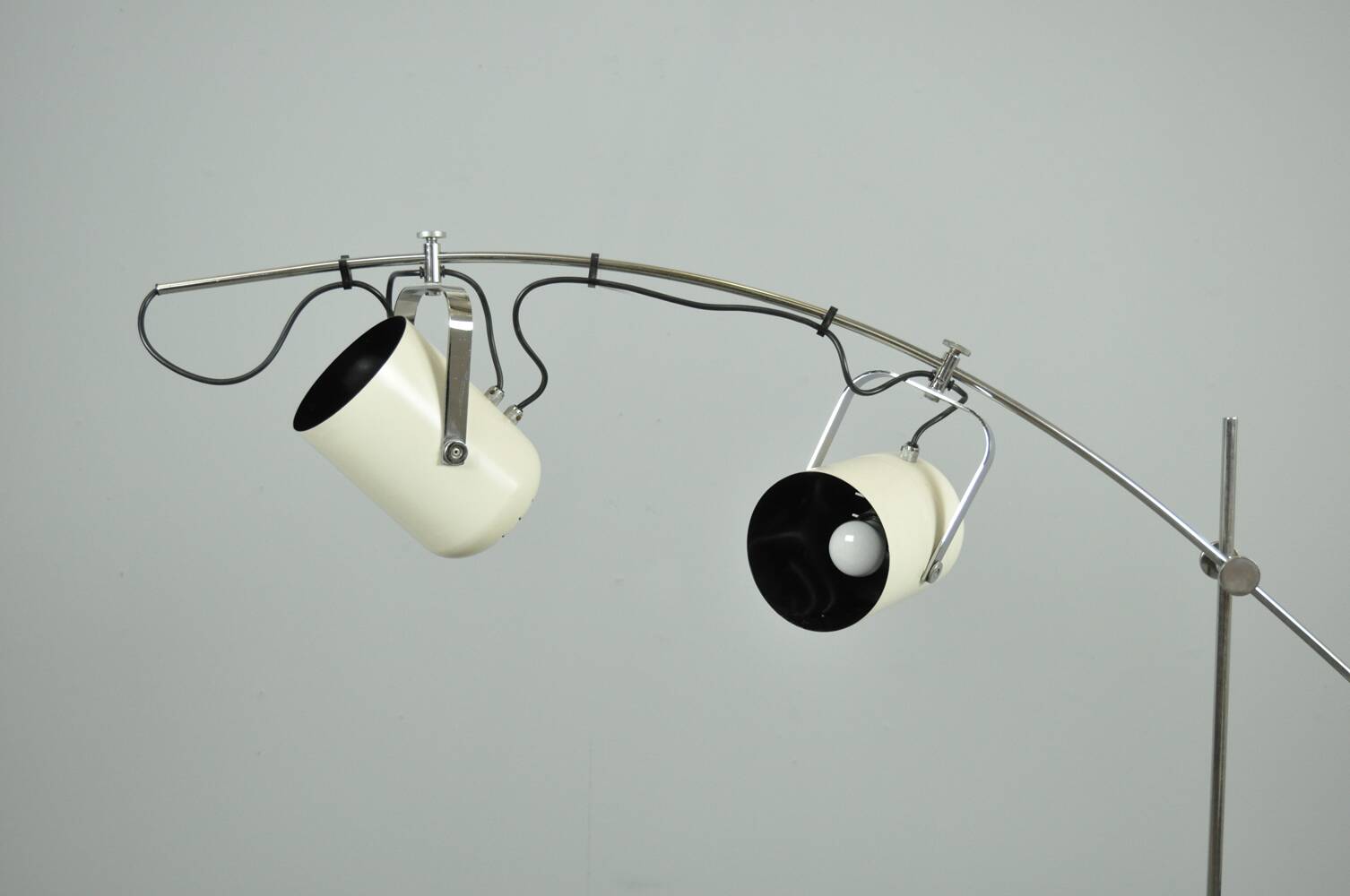 Vintage white Sorrento floorlamp by Copini & Posthuma for Gepo, Netherlands 1970s