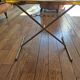 Coffee table with amber Bakelite top, turtle pattern, Vintage 70's