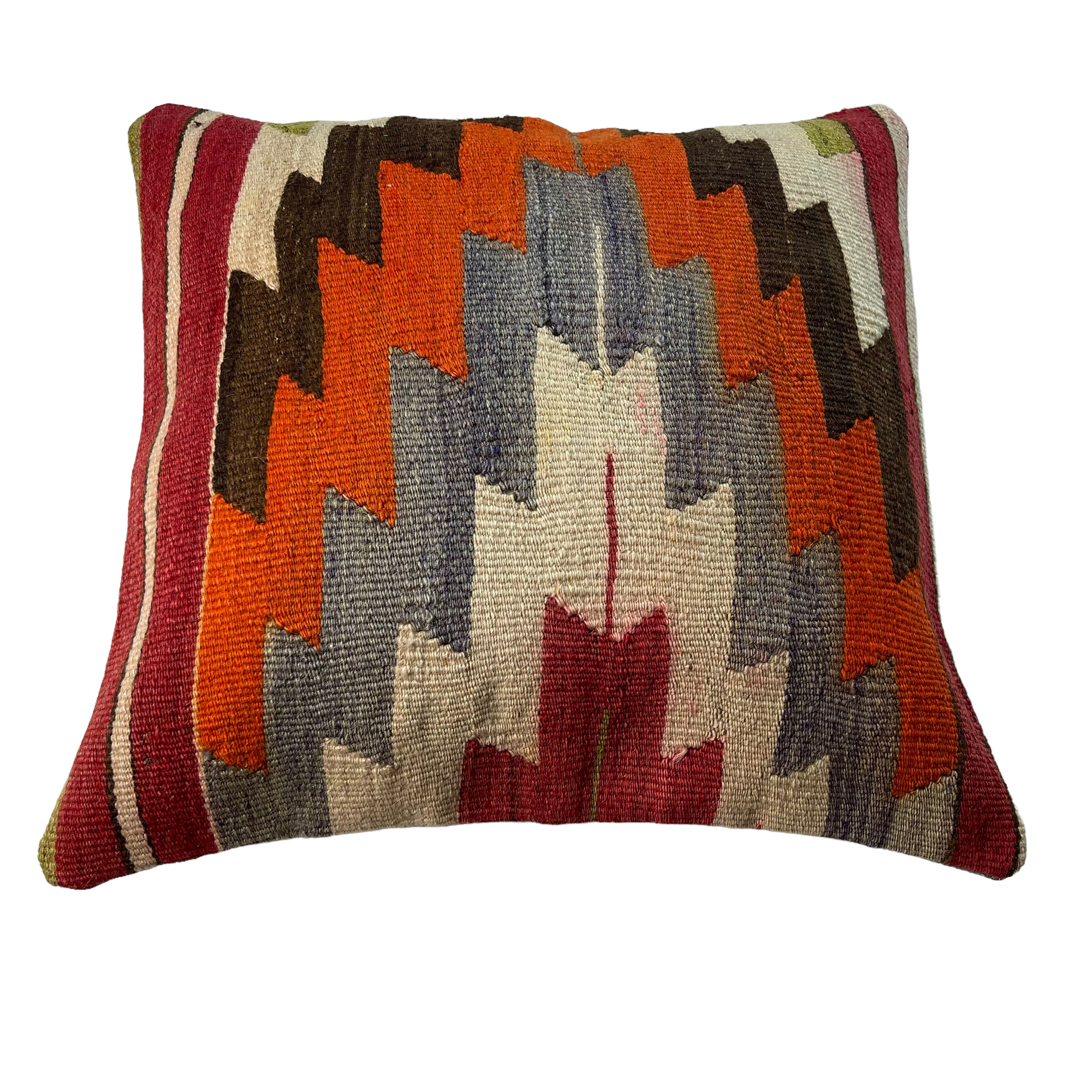 Vintage turkish kilim cushion cover 40 x 40 cm