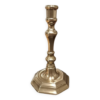 Old gilded bronze candlestick