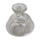 Carafe en verre avec  étoiles dorées