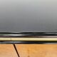 Art Decò Sideboard in Mahogany and Maple with Black Glass and Brass Finishi