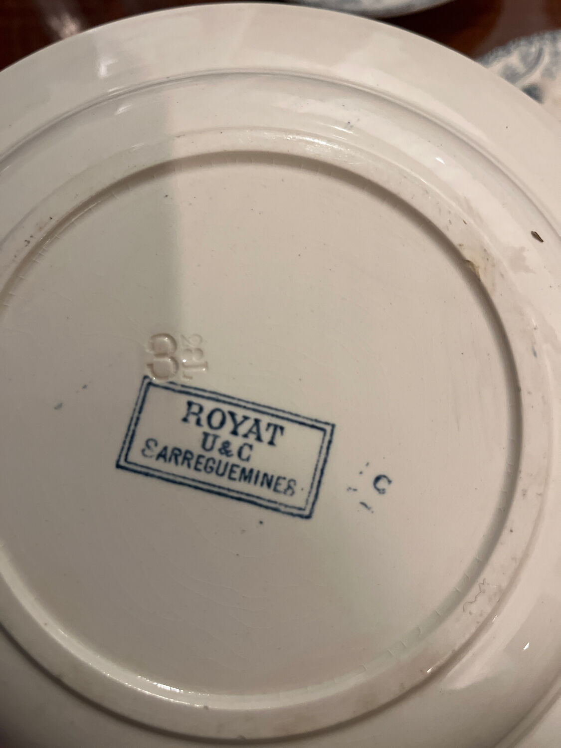 4 Royal Plates U&C Sarreguemines
