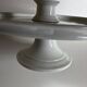 Louis Philippe 19th century mounted cake plate in white earthenware