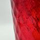 Red pineapple blown glass vase, 1970s, Germany