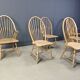 Vintage Windsor Style Dining Chairs, 1960s - Set of 6
