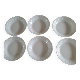 assiettes creuses porcelaine de Limoges