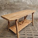 Old work table kitchen island bar table oak