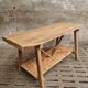 Old work table kitchen island bar table oak