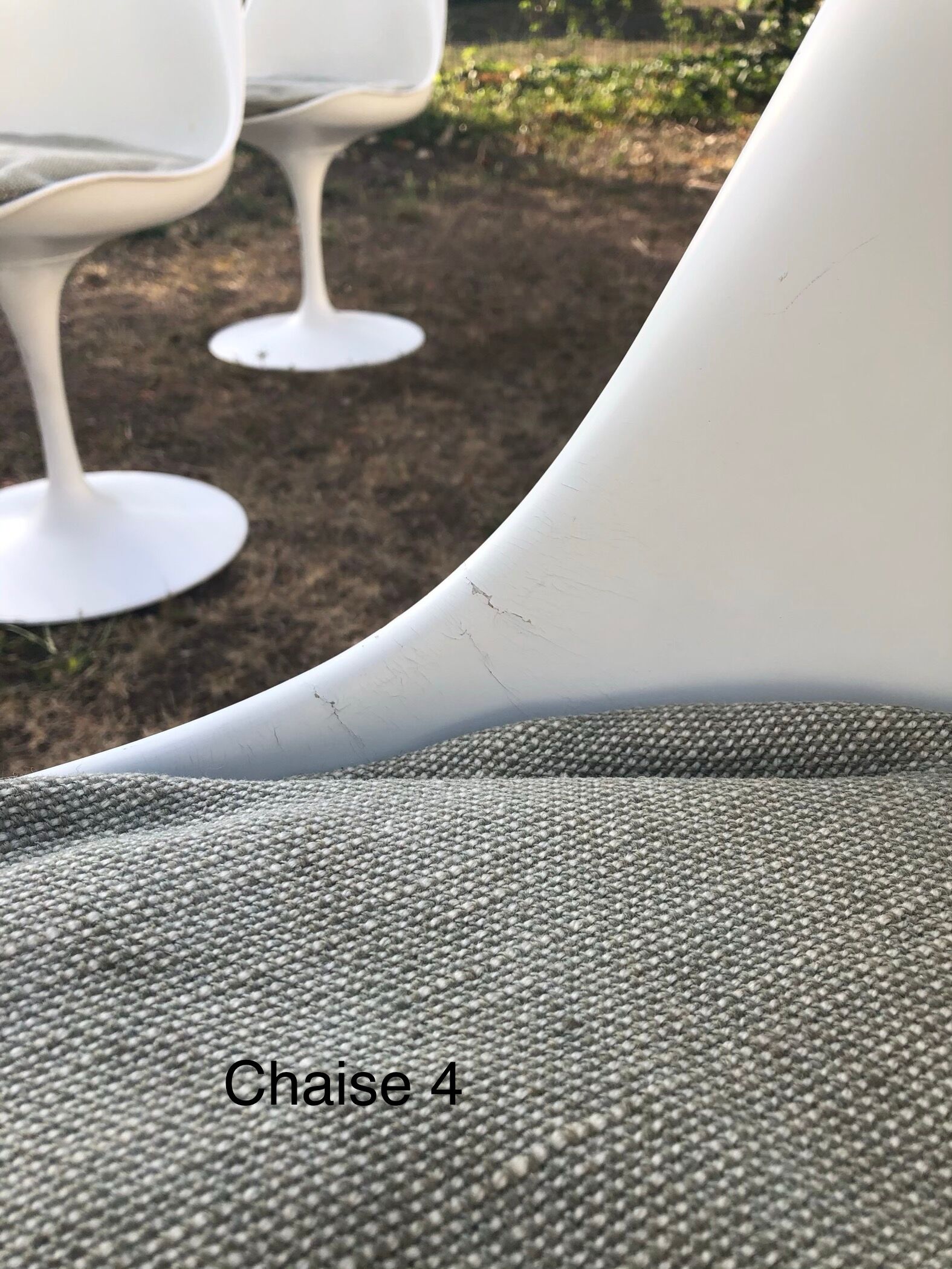 Ste of 5 "Tulip chairs" by Eero Saarinen for Knoll in the late 1950s