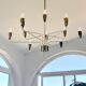 Chandelier 12 arms attributed to Stilnovo,1950