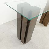Vintage burl wood console, 1980s