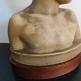 Terracotta bust after J.B. Pigalle