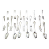 200 pieces of Russian silverware (spoons, forks and knives).