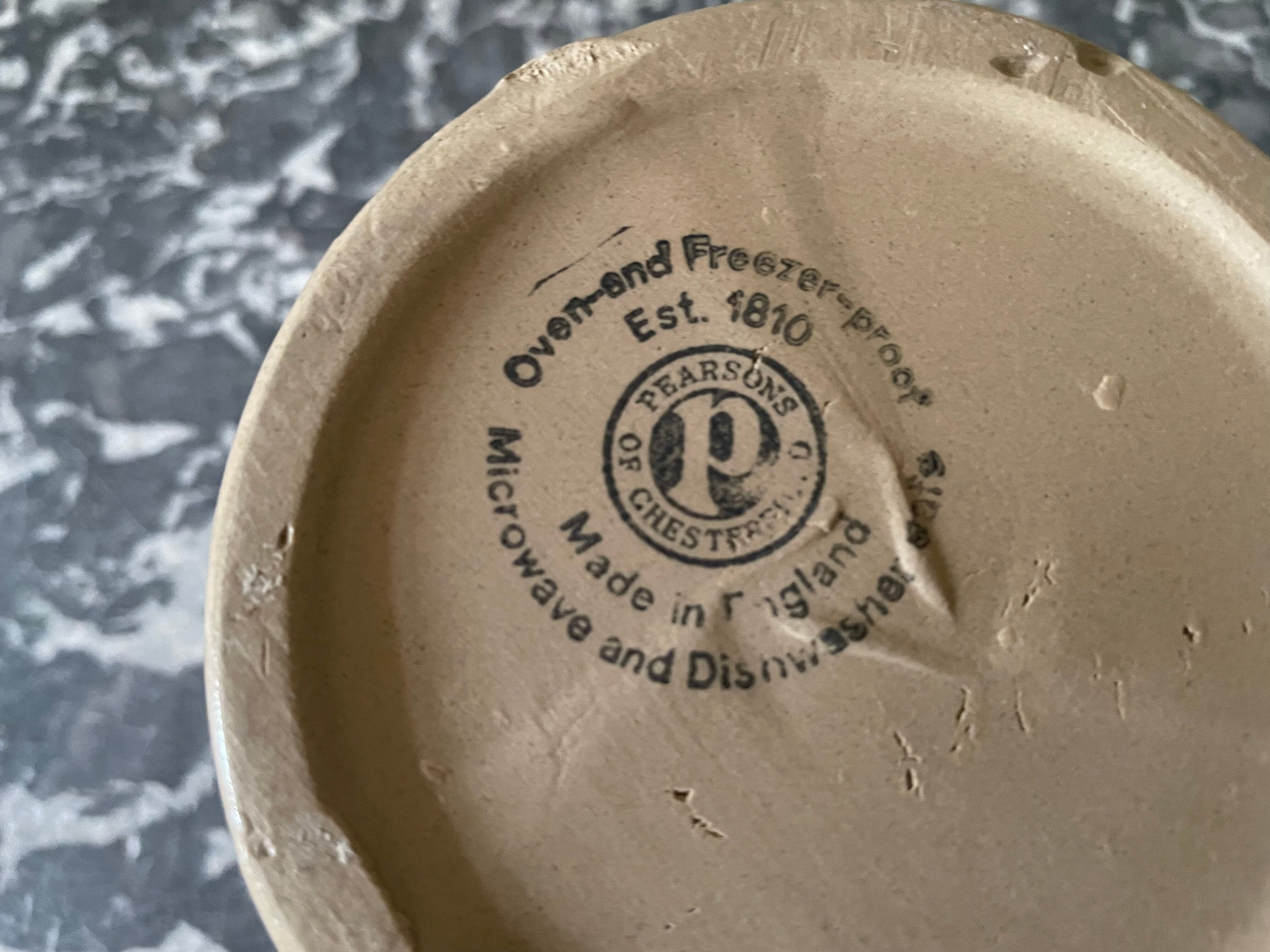 Glazed stoneware pot