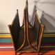 Magazine rack in bamboo structure