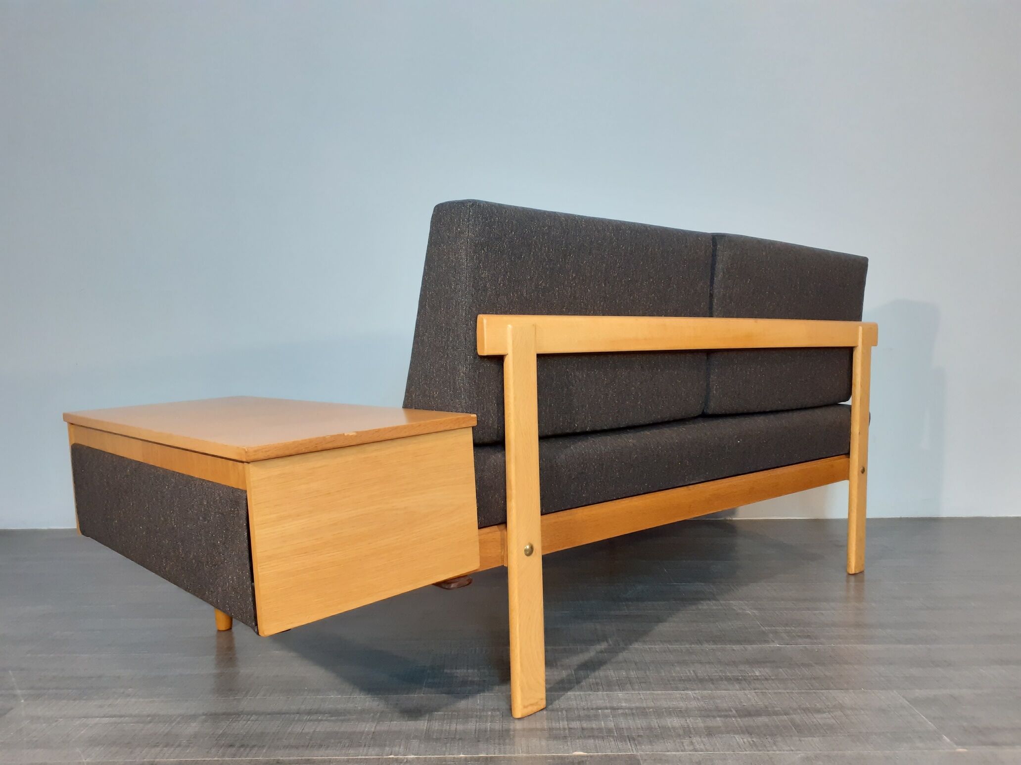 Daybed Svanette in oak by Ingmar Relling, Vintage Norwegian 1960s