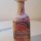Murano's hand-blown glass carafe multilayered with its cap. 1960/1970.