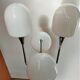 Lampadaire chromé à 4 globes des années 70 dans le gout de Sciolari