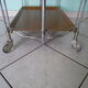 Dessert, extra furniture, folding, on wheels, formica, chrome metal, 60s