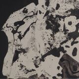 jean dubuffet: portrait - lithograph and stencil