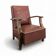 Fauteuil en skaï vintage années 50